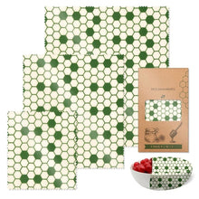 Load image into Gallery viewer, Reusable Bees Wax Food Sandwich Wrap 3PCS
