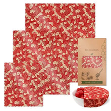 Load image into Gallery viewer, Reusable Bees Wax Food Sandwich Wrap 3PCS