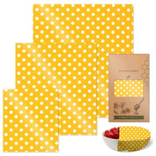 Load image into Gallery viewer, Reusable Bees Wax Food Sandwich Wrap 3PCS