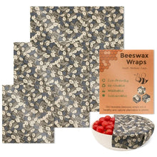 Load image into Gallery viewer, Reusable Bees Wax Food Sandwich Wrap 3PCS