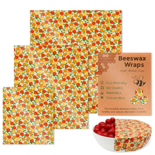 Load image into Gallery viewer, Reusable Bees Wax Food Sandwich Wrap 3PCS