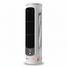 Load image into Gallery viewer, USB Rechargeable Desktop Tower Fan – Ultra-Quiet 3-Speed Circulator with Wide-Angle Airflow