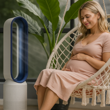 Load image into Gallery viewer, Portable Bladeless Fan with Air Purification and Remote Control