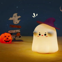 Load image into Gallery viewer, Cute Halloween Pumpkin and Lighted Ghost Night Light
