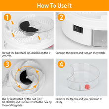 Load image into Gallery viewer, Silent Rotating Fly Trap with Natural Attractants for Indoor and Outdoor Use