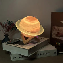 Load image into Gallery viewer, Galaxy Saturn Bluetooth Speaker with Night Light