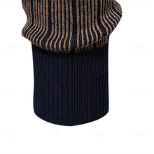 Load image into Gallery viewer, Ribbed Mock Neck Sweater with Vertical Knit Texture and Tailored Fit