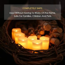 Load image into Gallery viewer, Set of 24 LED Flameless Candles - GlowFlicker-Nora Luxe