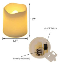 Load image into Gallery viewer, Set of 24 LED Flameless Candles - GlowFlicker-Nora Luxe