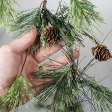 Load image into Gallery viewer, 6' Smokey Pine Garland Lifestyle Photo