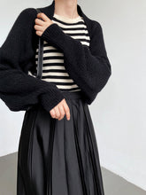 Load image into Gallery viewer, Womens Open Front Knit Shrug Sweater with Shift Fit and Slight Stretch for Indoor Warmth