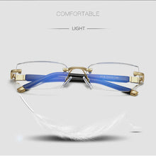 Load image into Gallery viewer, Multifocal Reading Glasses with Blue Light Filter, Ultra-Light Titanium TR90 Frame