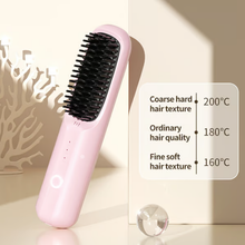 Load image into Gallery viewer, Cordless Hair Straightener Brush Portable Negative Ion Ceramic Hot Comb - Image 5
