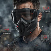 Load image into Gallery viewer, Full Face Goggle Mask with Detachable Goggles and Anti-Fog Lens
