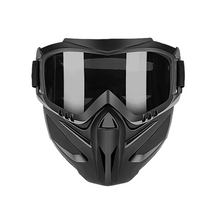 Load image into Gallery viewer, Full Face Goggle Mask with Detachable Goggles and Anti-Fog Lens