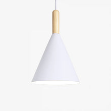 Load image into Gallery viewer, Metal Pendant Light with Wooden Rod