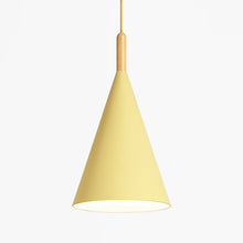 Load image into Gallery viewer, Metal Pendant Light with Wooden Rod