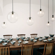 Load image into Gallery viewer, Glass LED Pendant Light, Rose Gold or Black