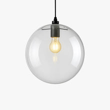 Load image into Gallery viewer, Glass LED Pendant Light, Rose Gold or Black