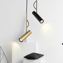 Load image into Gallery viewer, Pendant Light Adjustable Gold Rod Design