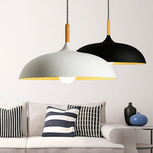 Load image into Gallery viewer, Aluminum Pendant Light with Wooden Rod