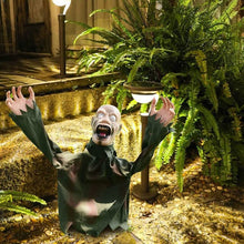 Load image into Gallery viewer, Swinging Ghost Prop with Sound Activated Red Eyes for Halloween Porches and Yards