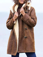 Load image into Gallery viewer, Womens Long Hooded Winter Coat with Extended Coverage and Full Zipper for Cold Weather