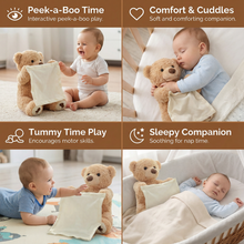 Load image into Gallery viewer, Interactive Peekaboo Teddy Plush Toy with Voice and Movement for Babies