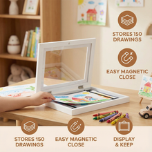 Load image into Gallery viewer, Kids Picture Frame That Holds Up to 150 Drawings