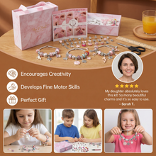 Load image into Gallery viewer, Bead Jewelry Craft Kit with Strings and Clasps for Necklaces, Bracelets, Earrings