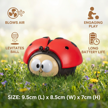 Load image into Gallery viewer, Balloon Hover Toy with Ladybug Design and Single Button Operation