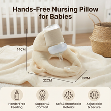 Load image into Gallery viewer, Bottle Holder Nursing Pillow with Breathable Mesh and Hands Free Support