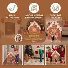Load image into Gallery viewer, Gingerbread Mini Golf Set with Festive Design for Christmas Parties and Holiday Gifts