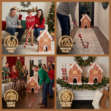 Load image into Gallery viewer, Gingerbread Mini Golf Set with Festive Design for Christmas Parties and Holiday Gifts