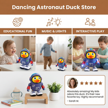 Load image into Gallery viewer, Musical Dancing Duck Toy in Astronaut Suit for Kids Rhythm and Space Play