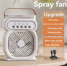 Load image into Gallery viewer, 3 in 1 Portable Air Conditioner with Night Light and Humidifier