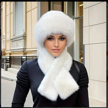 Load image into Gallery viewer, Plush Winter Hat and Scarf Set for Women