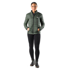 Load image into Gallery viewer, Womens Rechargeable Heated Puffer Coat with Three Heat Zones and Elastic Cuffs for Winter