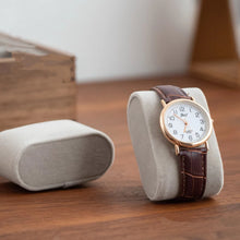 Load image into Gallery viewer, Walnut Watch Collection Box with Glass Top Display