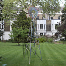 Load image into Gallery viewer, Windmill 8FT Yard Garden Metal Ornamental Wind Mill Weather Resistant Decoration - Zoolase