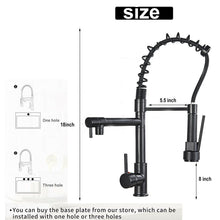 Load image into Gallery viewer, Matte Black Kitchen Faucet Sink Single Handle Pull Down Sprayer - Zoolase