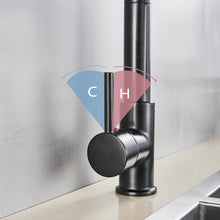 Load image into Gallery viewer, Matte Black Kitchen Faucet Sink Single Handle Pull Down Sprayer - Zoolase