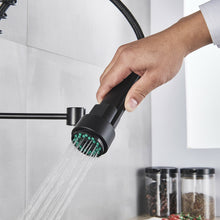 Load image into Gallery viewer, Matte Black Kitchen Faucet Sink Single Handle Pull Down Sprayer - Zoolase