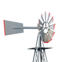 Load image into Gallery viewer, Windmill 8FT Yard Garden Metal Ornamental Wind Mill Weather Resistant Decoration - Zoolase