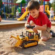 Load image into Gallery viewer, Remote Control Bulldozer, 11 Channel Heavy Duty Electric Construction Toy for Kids
