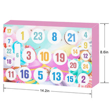 Load image into Gallery viewer, Slime Advent Calendar with 10 Scented Slimes, 5 Mix Ins and 16 Charms for 24 Days of Holiday Crafting
