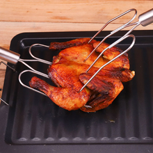 Load image into Gallery viewer, Stainless Steel Turkey Lifter Forks with 4 Prong Claws for Poultry and Roasts
