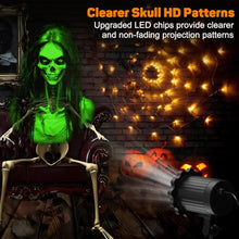 Load image into Gallery viewer, Halloween Skull Projector Light with 3D Moving Ghost Effect
