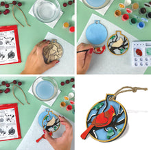 Load image into Gallery viewer, Christmas Craft Advent Calendar with 25 Numbered Craft Bags Including Diamond Art, Paint by Number and Holiday Ornaments
