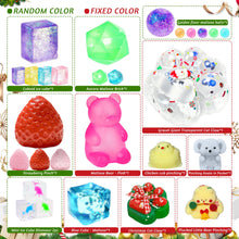 Load image into Gallery viewer, Christmas Squishy Toy Advent Calendar with 24 Soft Squeeze Toys That Opens Wide into a Large Display
